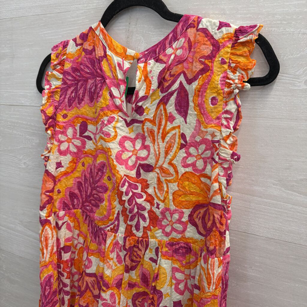 Blue B White/ Multi Print Dress Small
