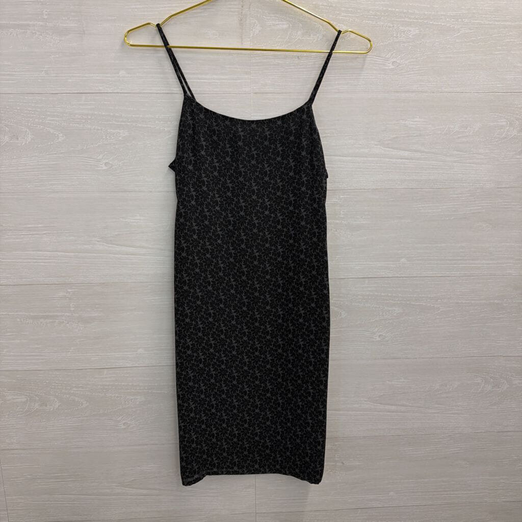 Black Floral Print Dress 1