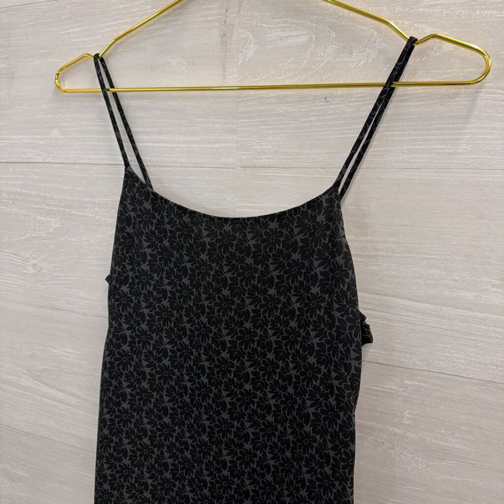 Black Floral Print Dress 1