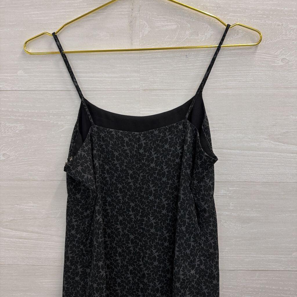 Black Floral Print Dress 1