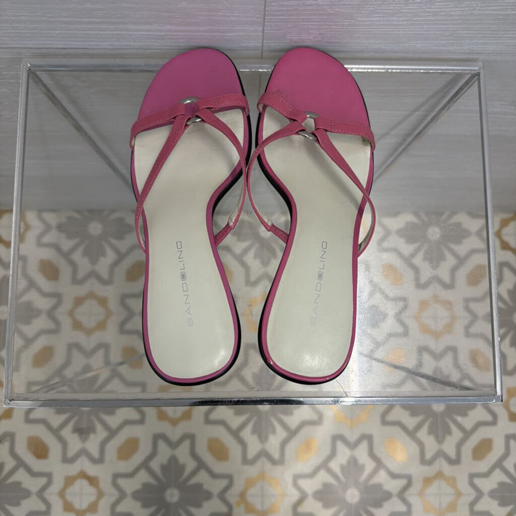 Bandolino Pink Strappy Sandal Heels 7