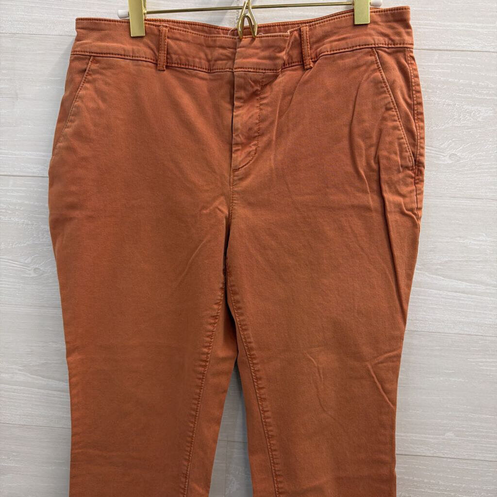 Loft Orange Straight Leg Pants Medium
