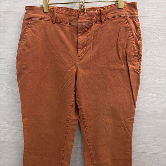 Loft Orange Straight Leg Pants Medium