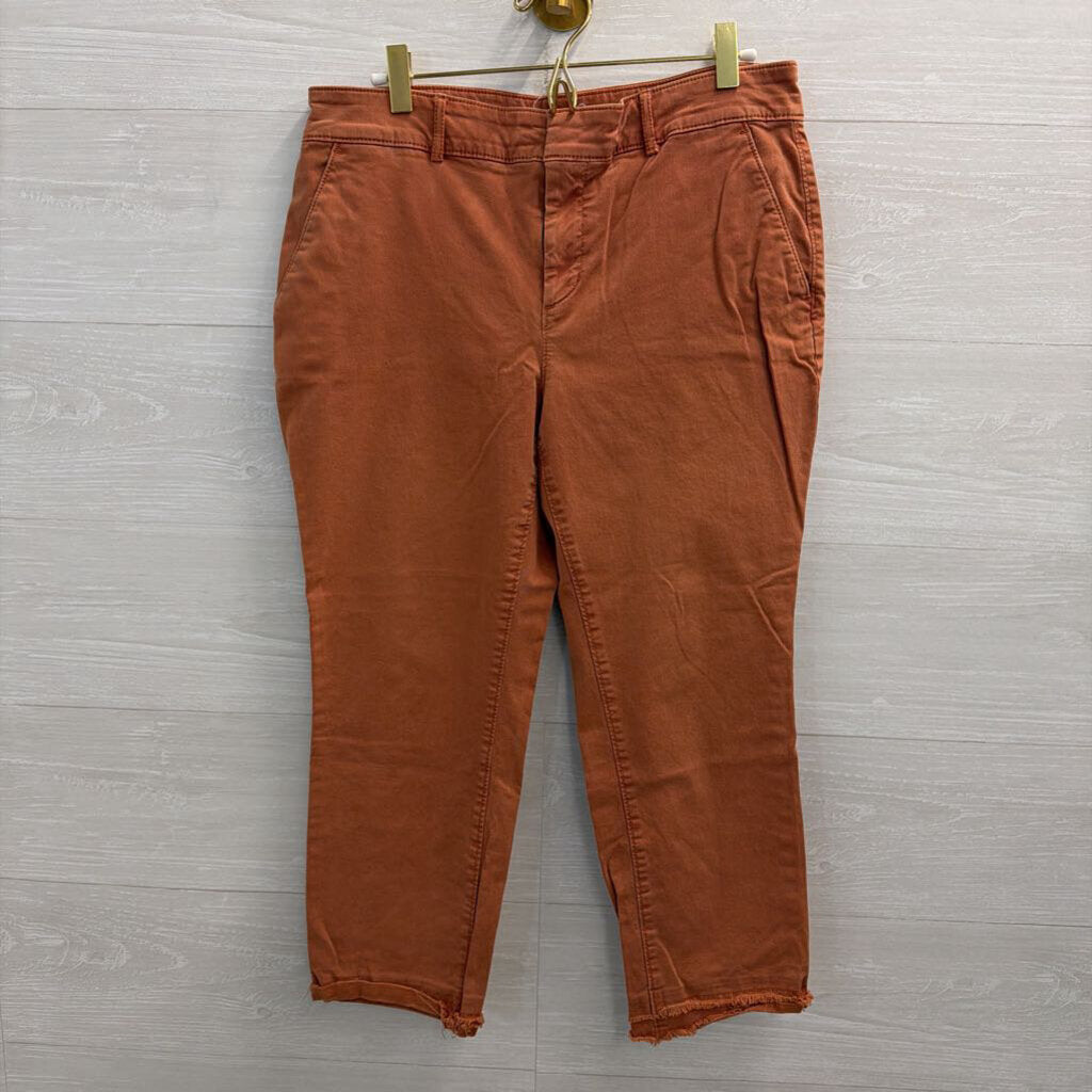 Loft Orange Straight Leg Pants Medium
