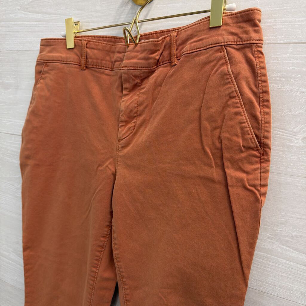 Loft Orange Straight Leg Pants Medium