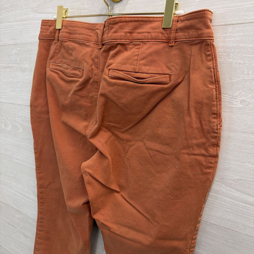 Loft Orange Straight Leg Pants Medium