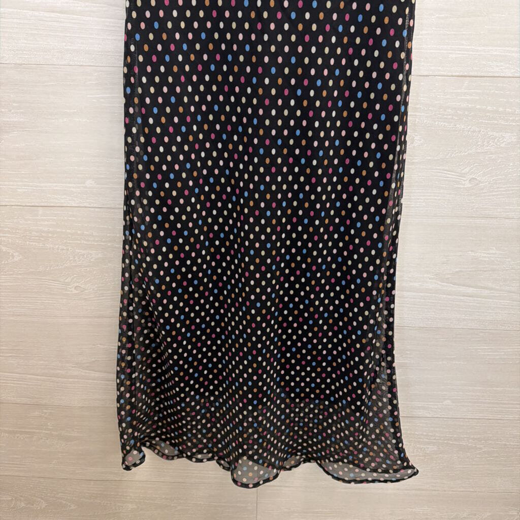 FLP Black/ Multi Polka Dot Sleeveless Dress 4
