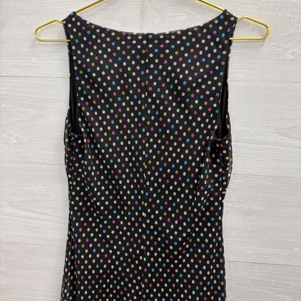 FLP Black/ Multi Polka Dot Sleeveless Dress 4