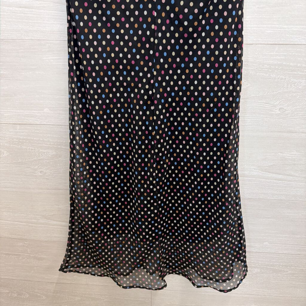 FLP Black/ Multi Polka Dot Sleeveless Dress 4