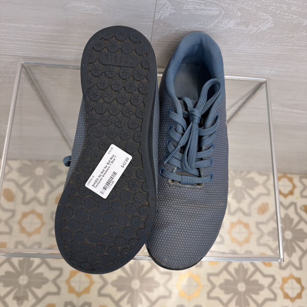 No Bull Blue Textured Sneakers 7