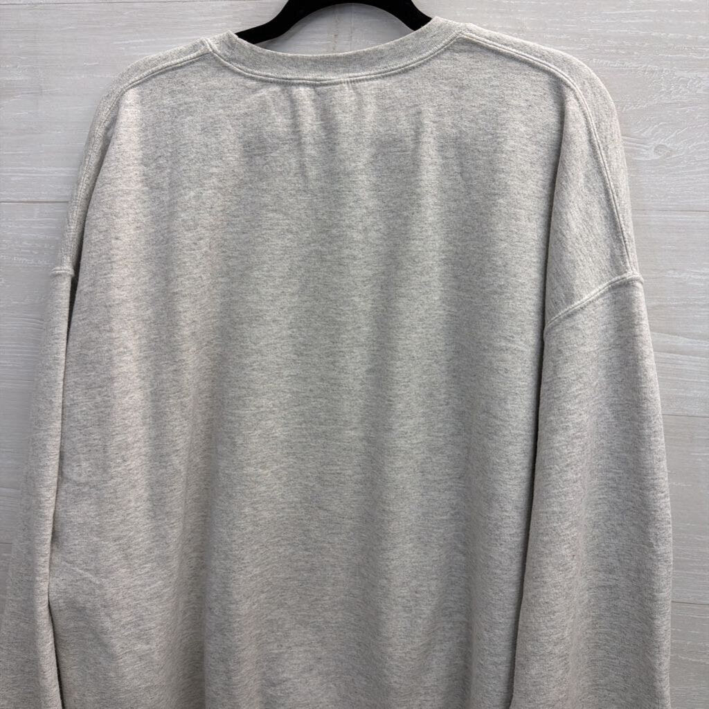 Gildan Grey Liberty University Crewneck Sweatshirt 2XL