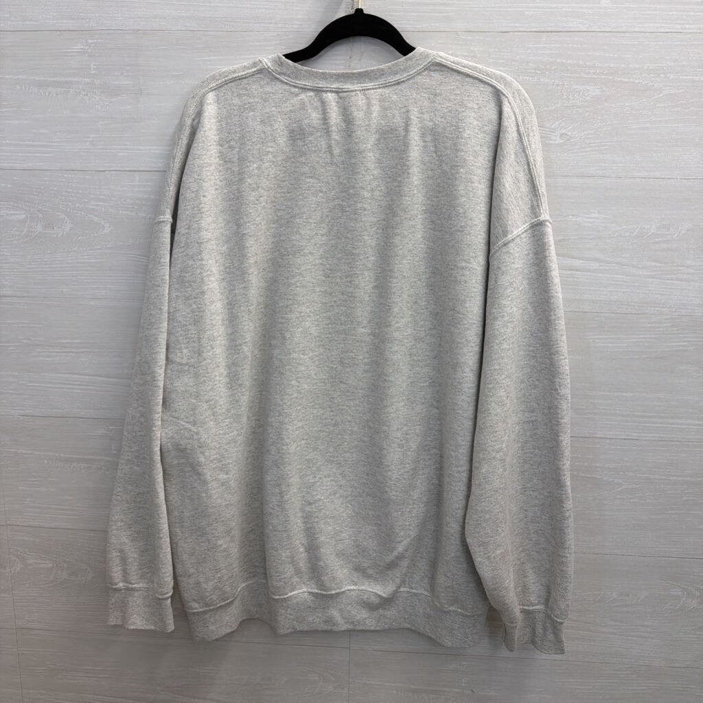Gildan Grey Liberty University Crewneck Sweatshirt 2XL