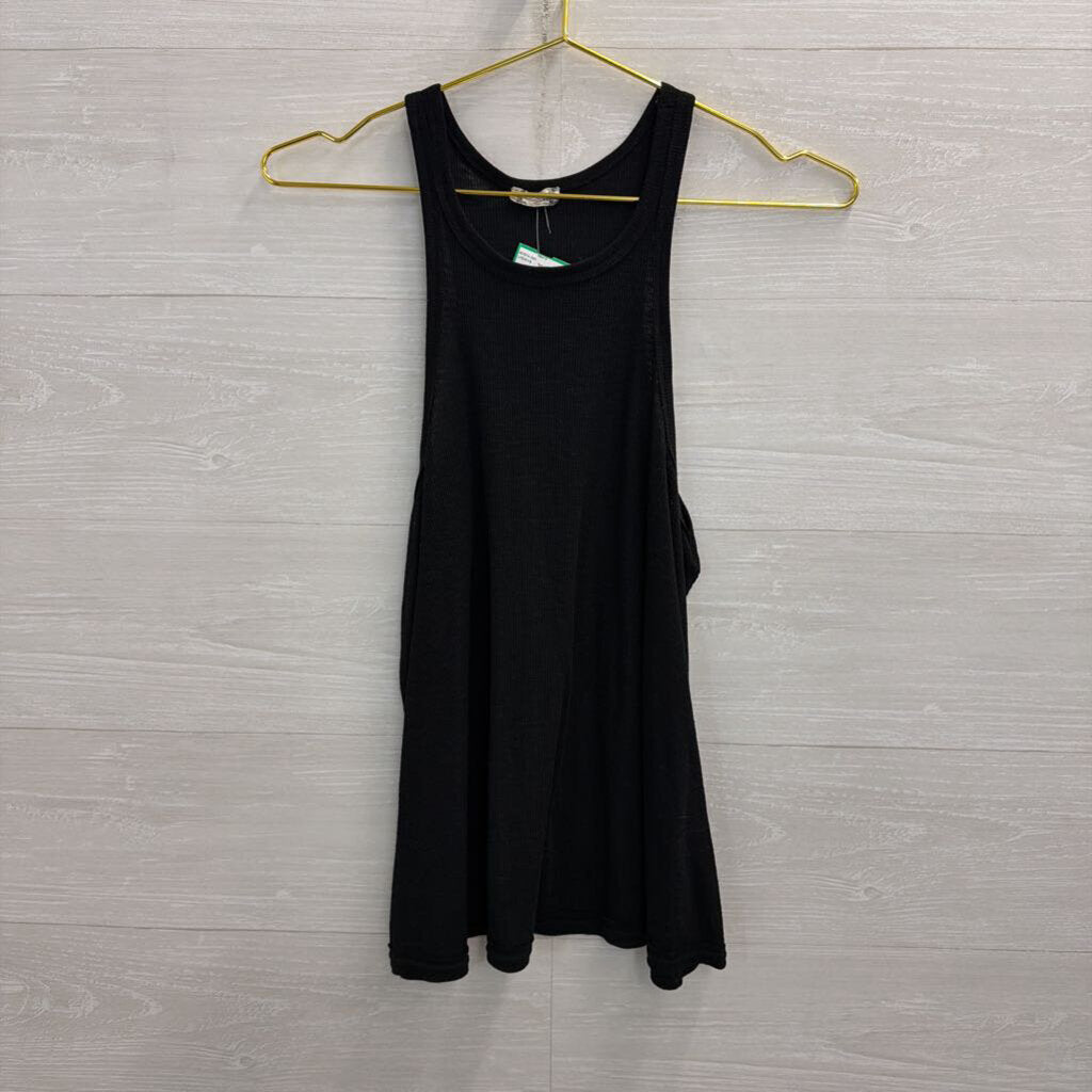 Intimately Free People Black Ribbed Tank Top Small