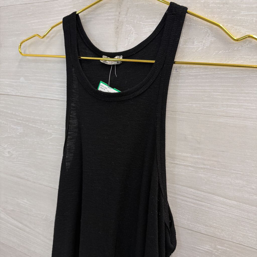 Intimately Free People Black Ribbed Tank Top Small