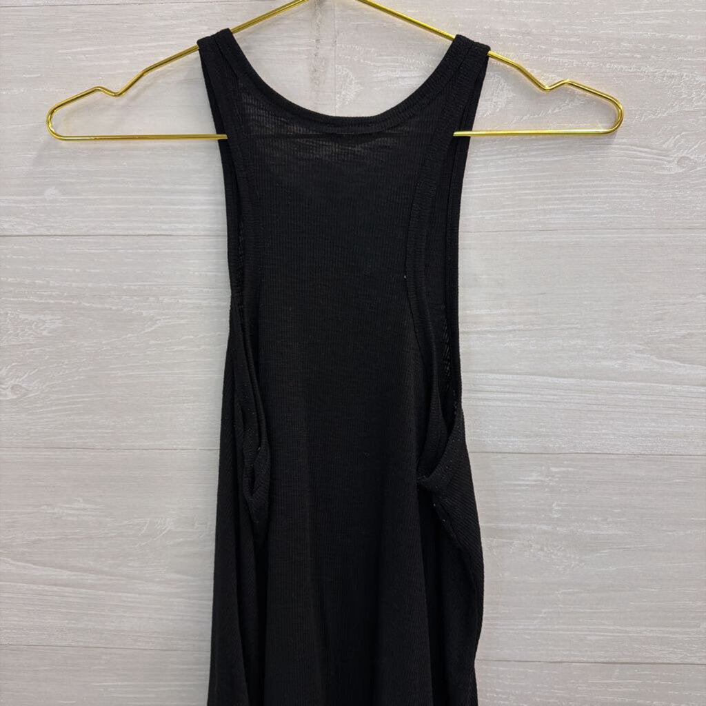 Intimately Free People Black Ribbed Tank Top Small