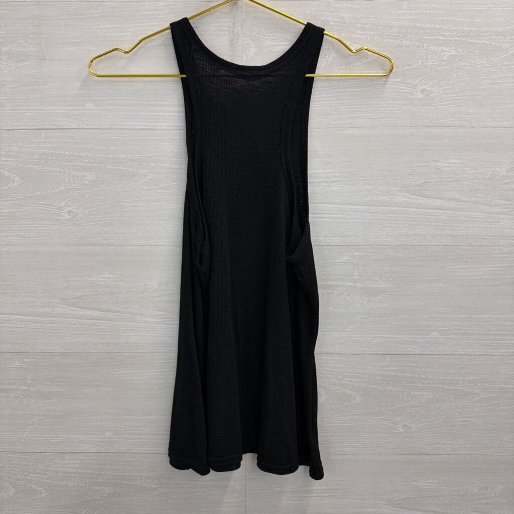Intimately Free People Black Ribbed Tank Top Small