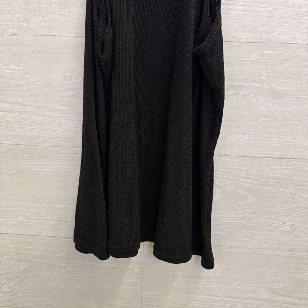 Intimately Free People Black Ribbed Tank Top Small