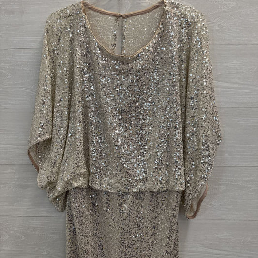 Jessica Howard Beige Sequin Short Formal Dress 14