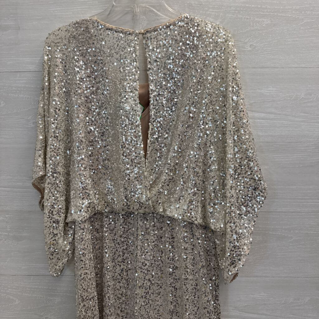 Jessica Howard Beige Sequin Short Formal Dress 14