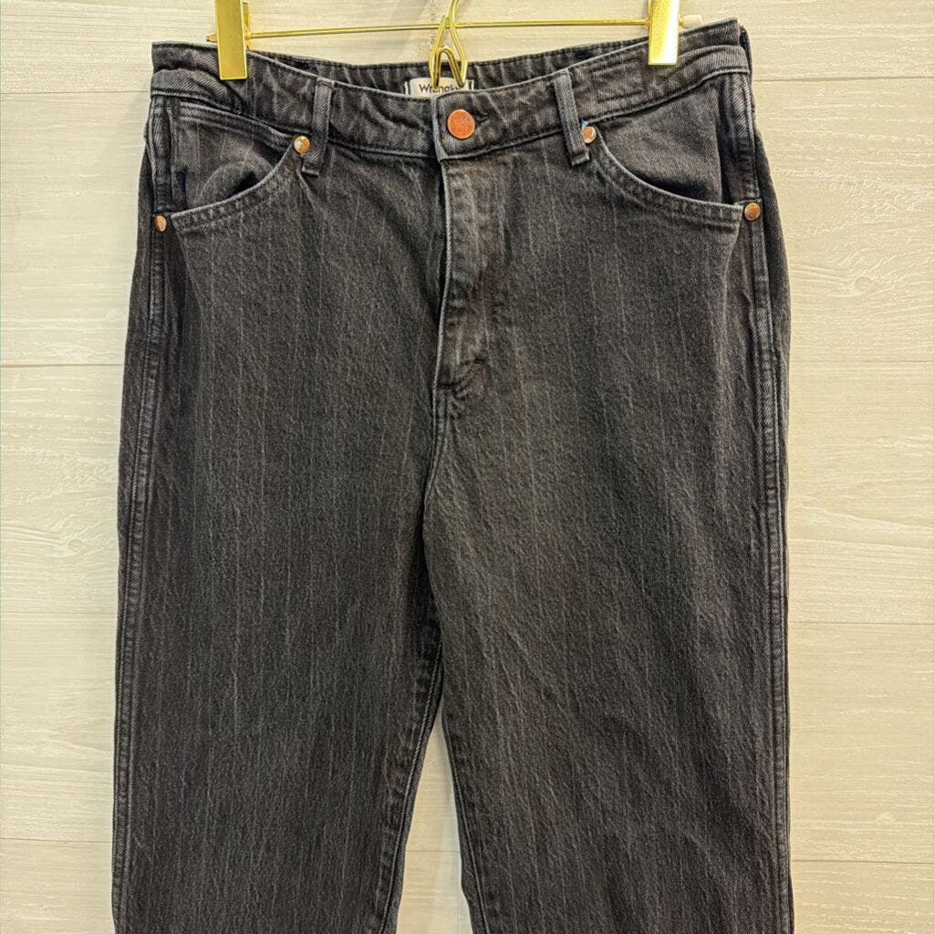 Wrangler Black Denim Loose Flare Jeans 28