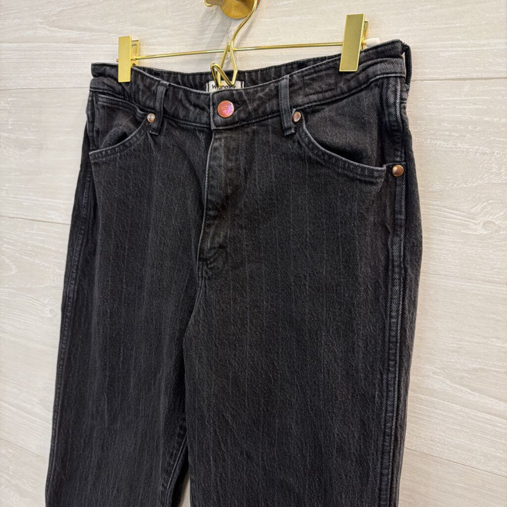Wrangler Black Denim Loose Flare Jeans 28