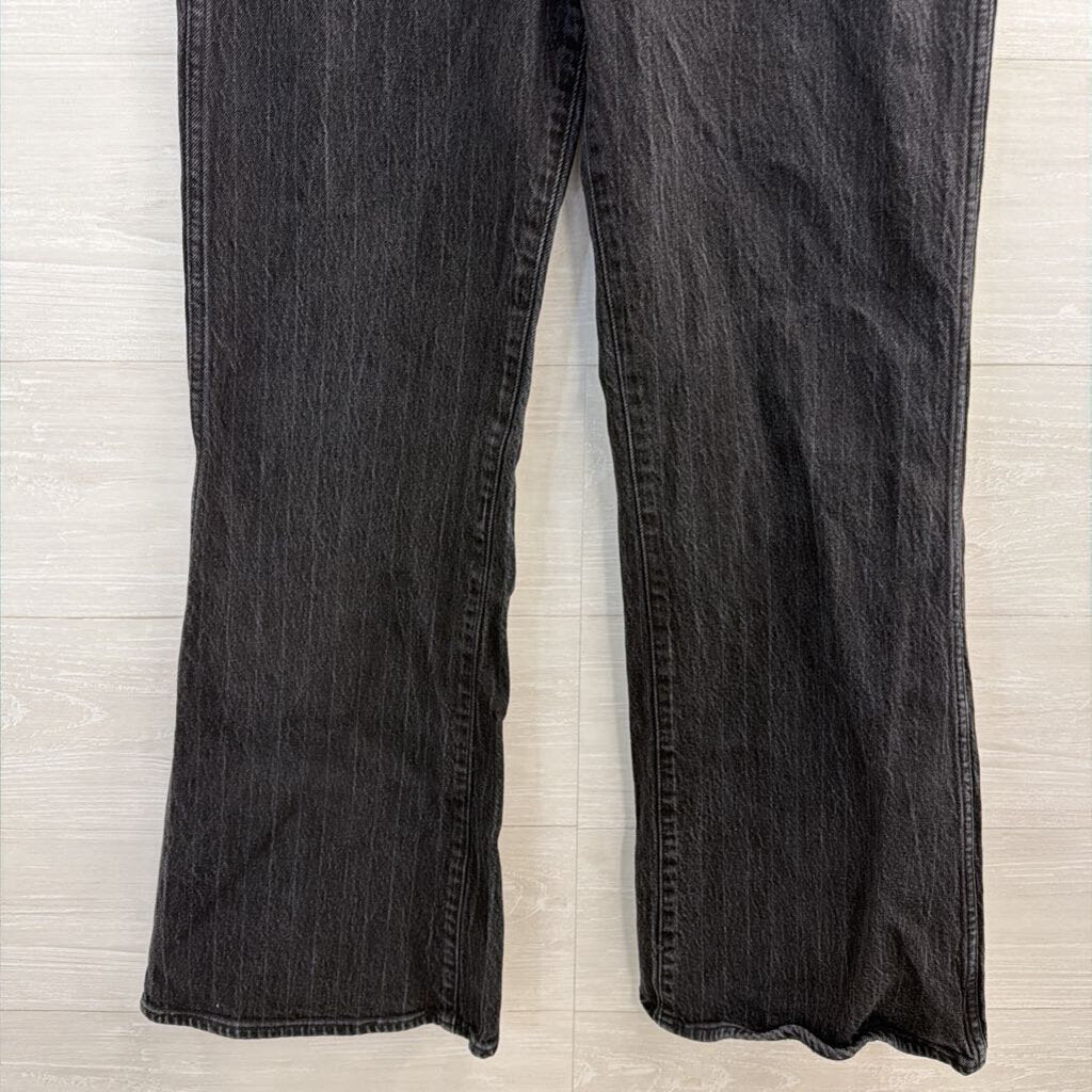 Wrangler Black Denim Loose Flare Jeans 28