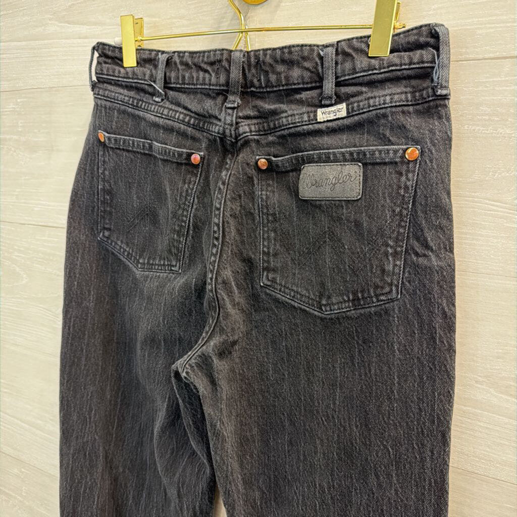 Wrangler Black Denim Loose Flare Jeans 28
