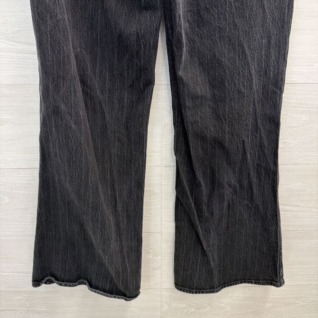 Wrangler Black Denim Loose Flare Jeans 28
