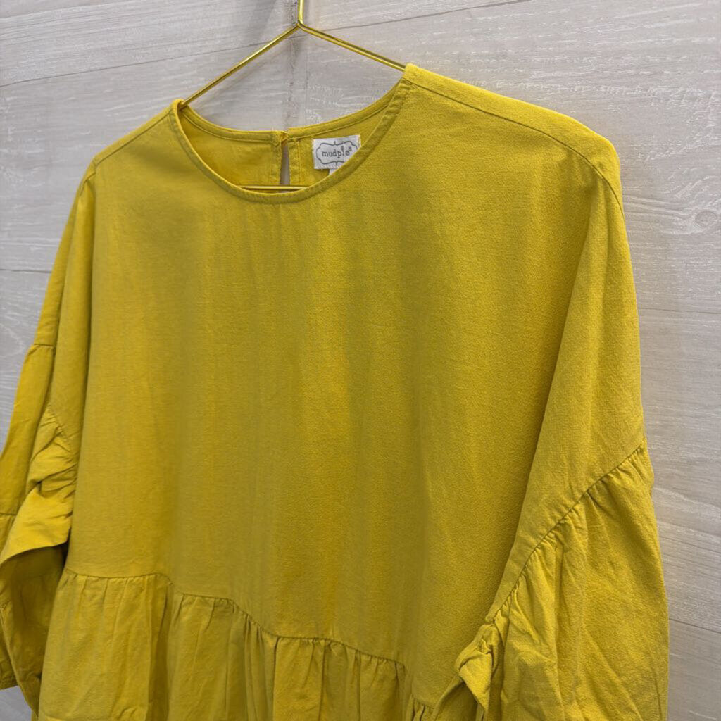 Mudpie Yellow Long Sleeve Top Large
