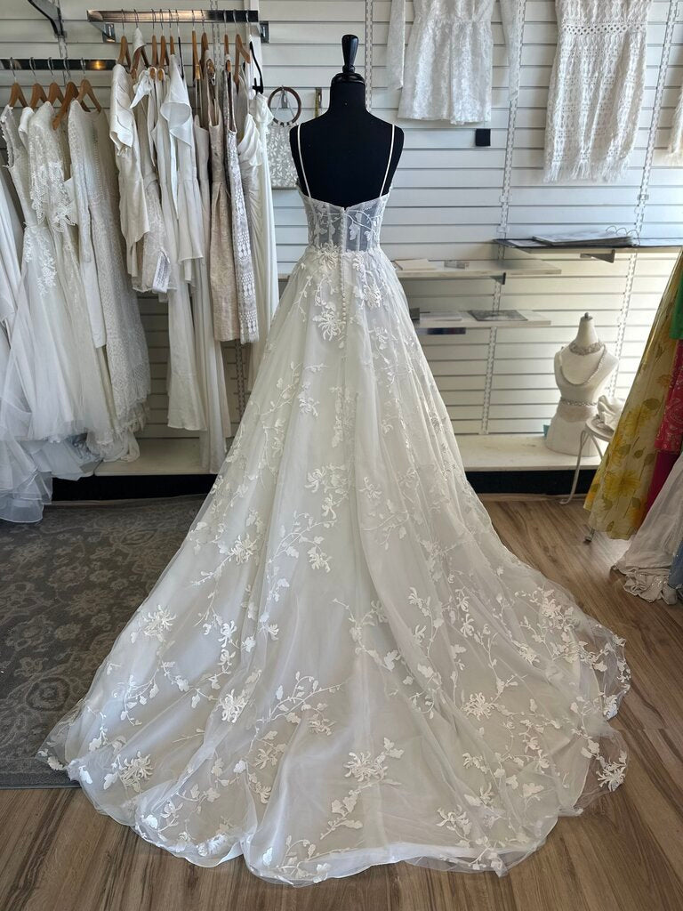 Essense of Australia D3258 Lace Applique A-Line Dress 10