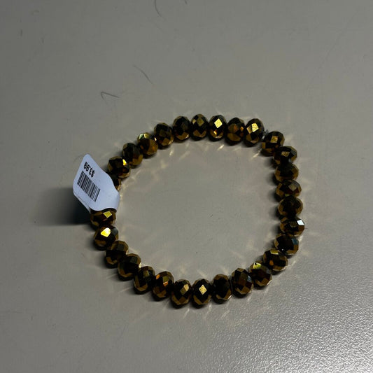 Gold Stretchy Beaded Bracelet
