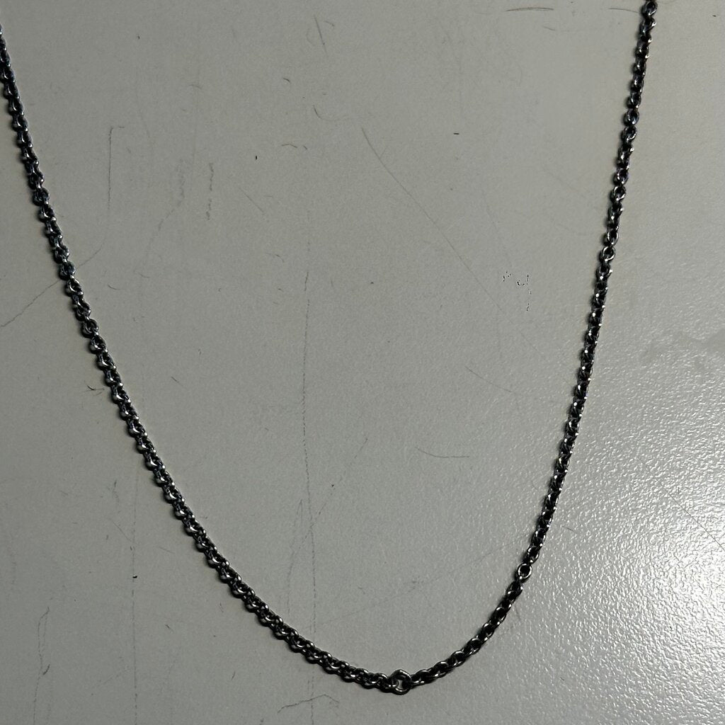 Sterling Silver Dainty Chain Long Necklace