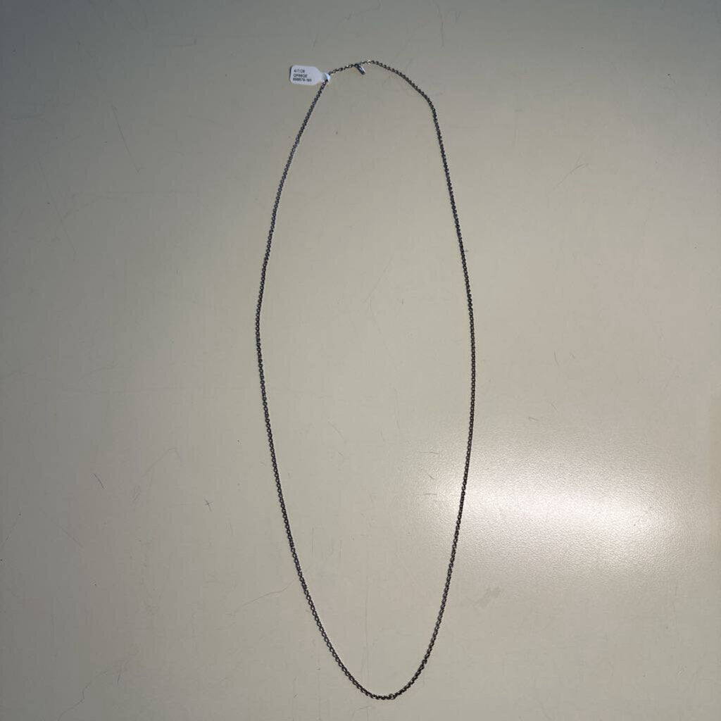Sterling Silver Dainty Chain Long Necklace