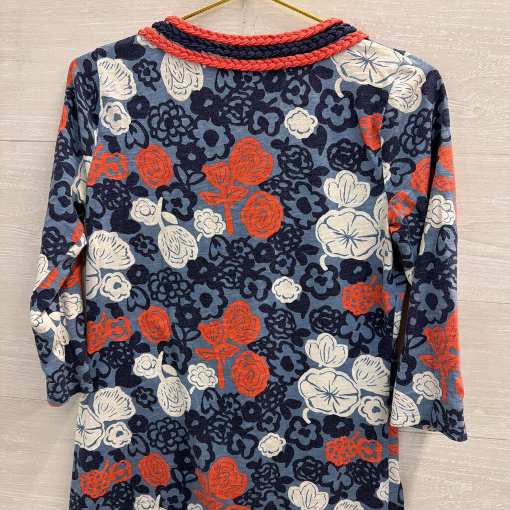 Boden Blue/ Pink Print long Sleeve Top 6