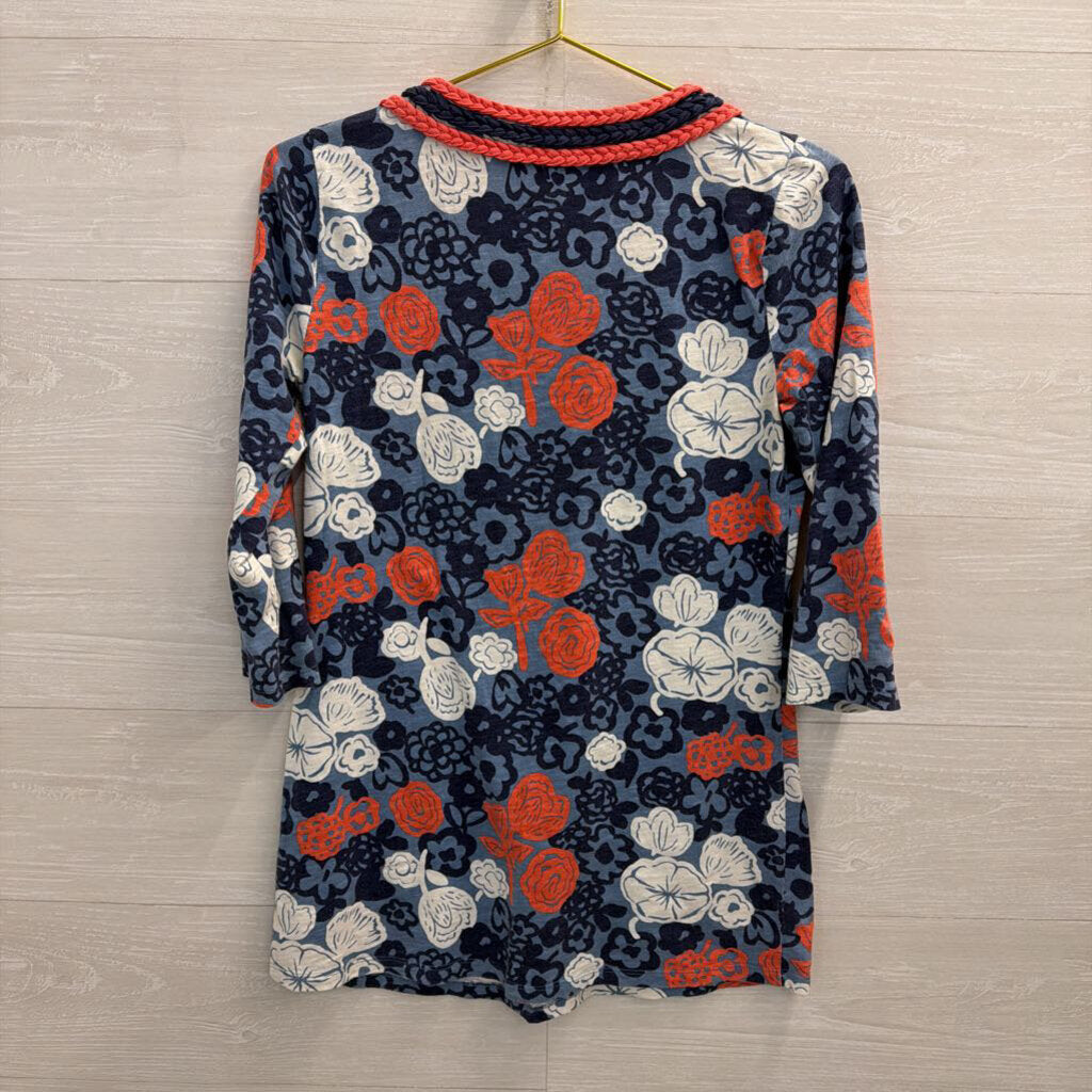 Boden Blue/ Pink Print long Sleeve Top 6