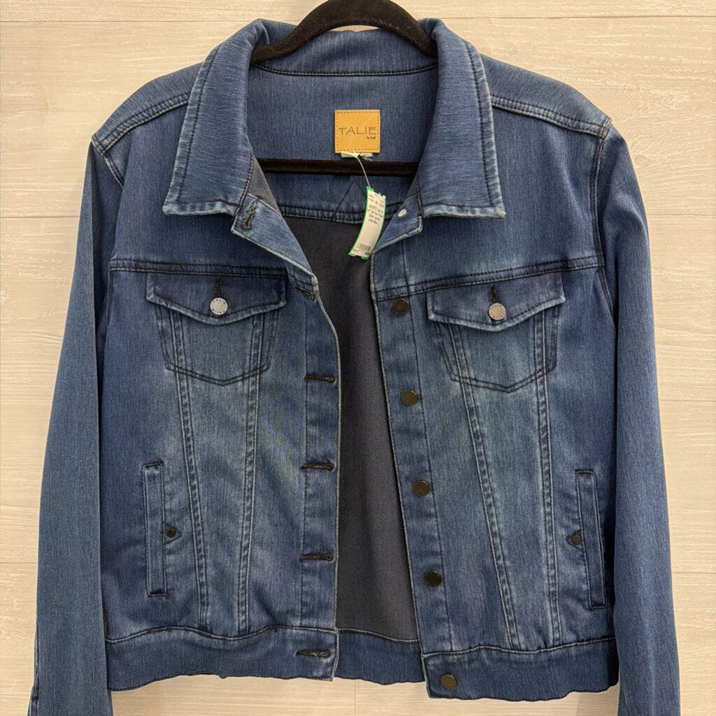 Talie Dark Wash Denim Jacket Large