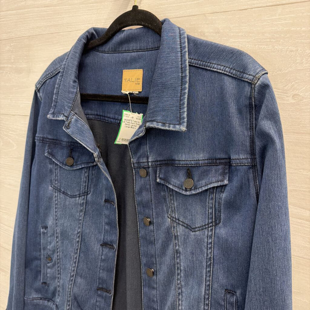 Talie Dark Wash Denim Jacket Large