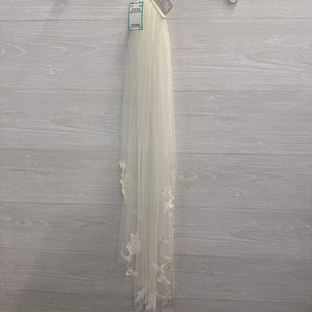 Lace and Sequin Edge Veil