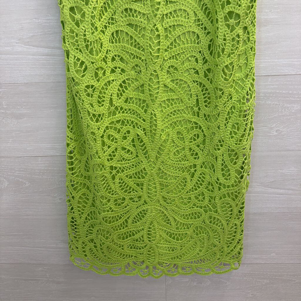 Lilly Pultizer Green Lace Siesta Shift Dress 8