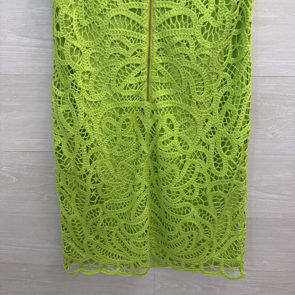 Lilly Pultizer Green Lace Siesta Shift Dress 8