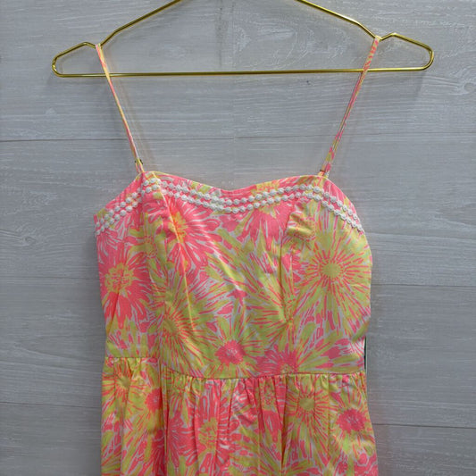 Lilly Pulitzer Pink/ Yellow Print Bethany Dress 0