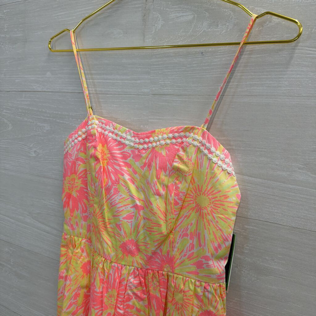 Lilly Pulitzer Pink/ Yellow Print Bethany Dress 0