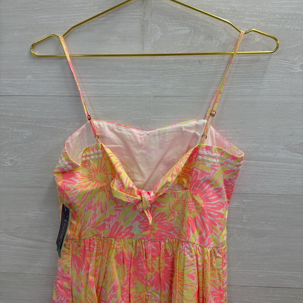 Lilly Pulitzer Pink/ Yellow Print Bethany Dress 0