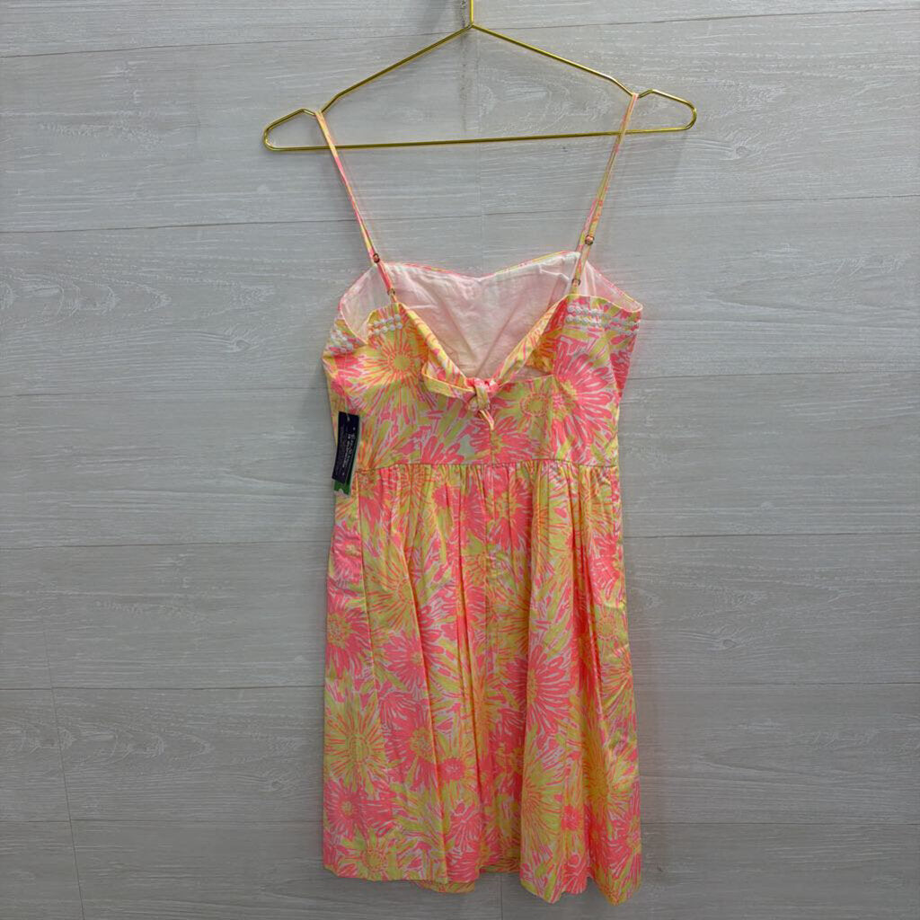 Lilly Pulitzer Pink/ Yellow Print Bethany Dress 0