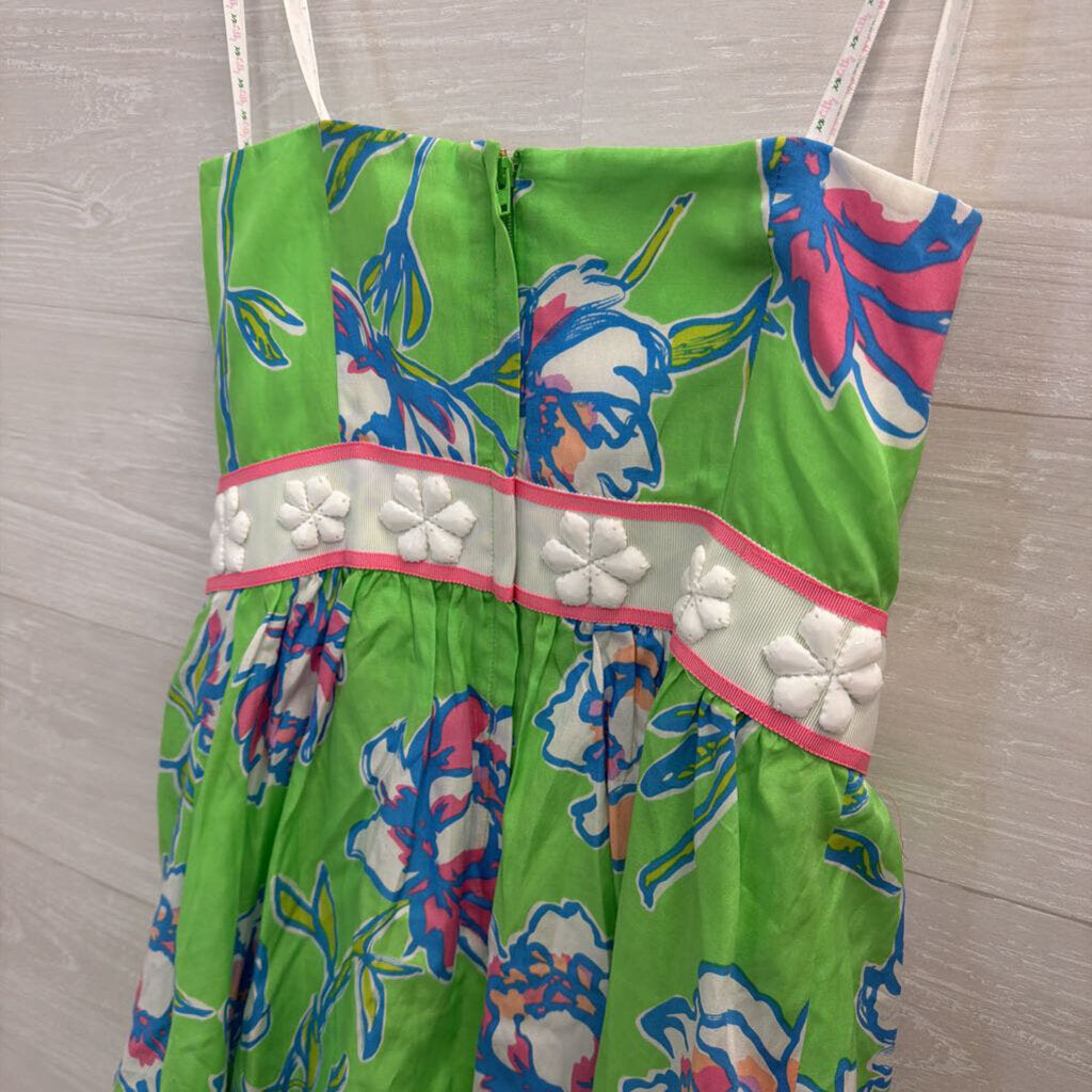 Lilly Pulitzer Green/ Multi Print Strapless Langley Dress 2