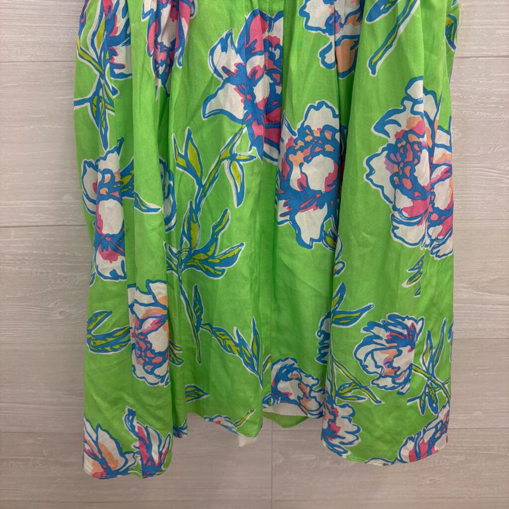 Lilly Pulitzer Green/ Multi Print Strapless Langley Dress 2