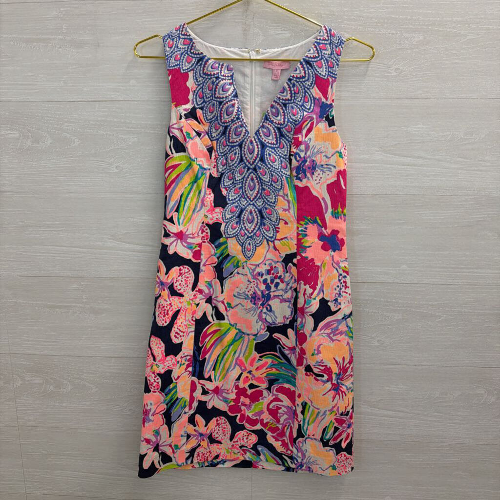 Lilly Pulitzer White/ Multi Print Fallon Shift Dress 2