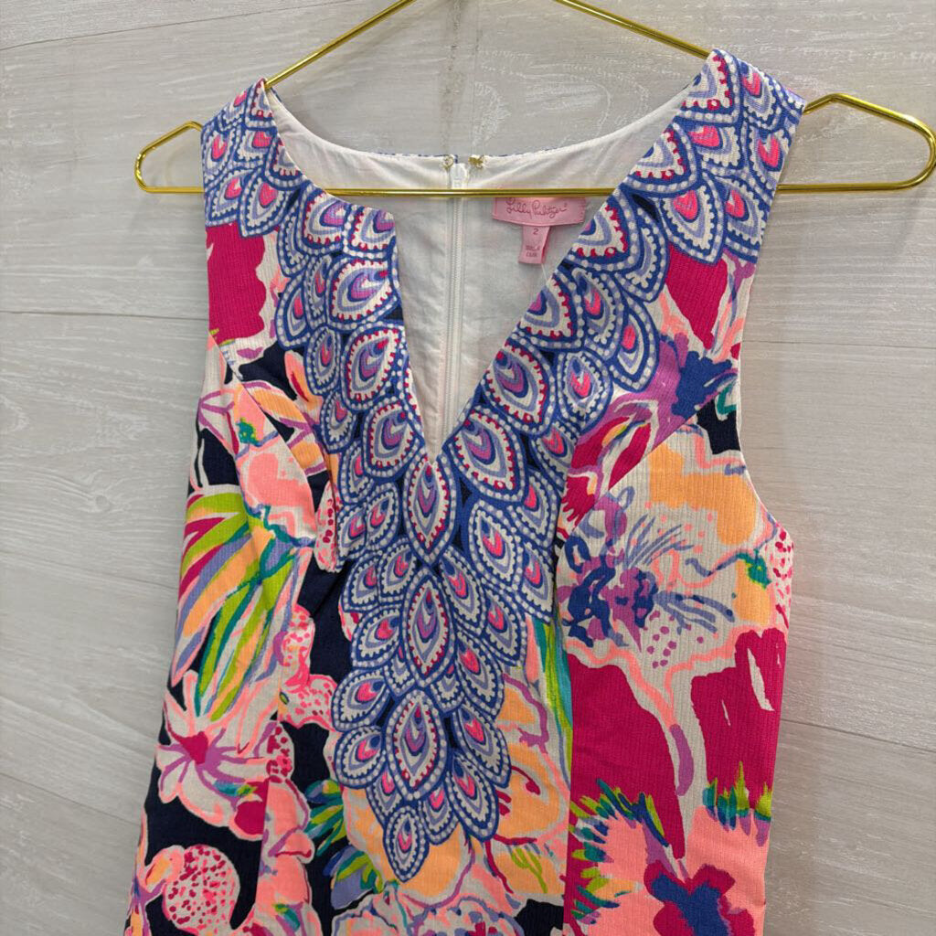 Lilly Pulitzer White/ Multi Print Fallon Shift Dress 2