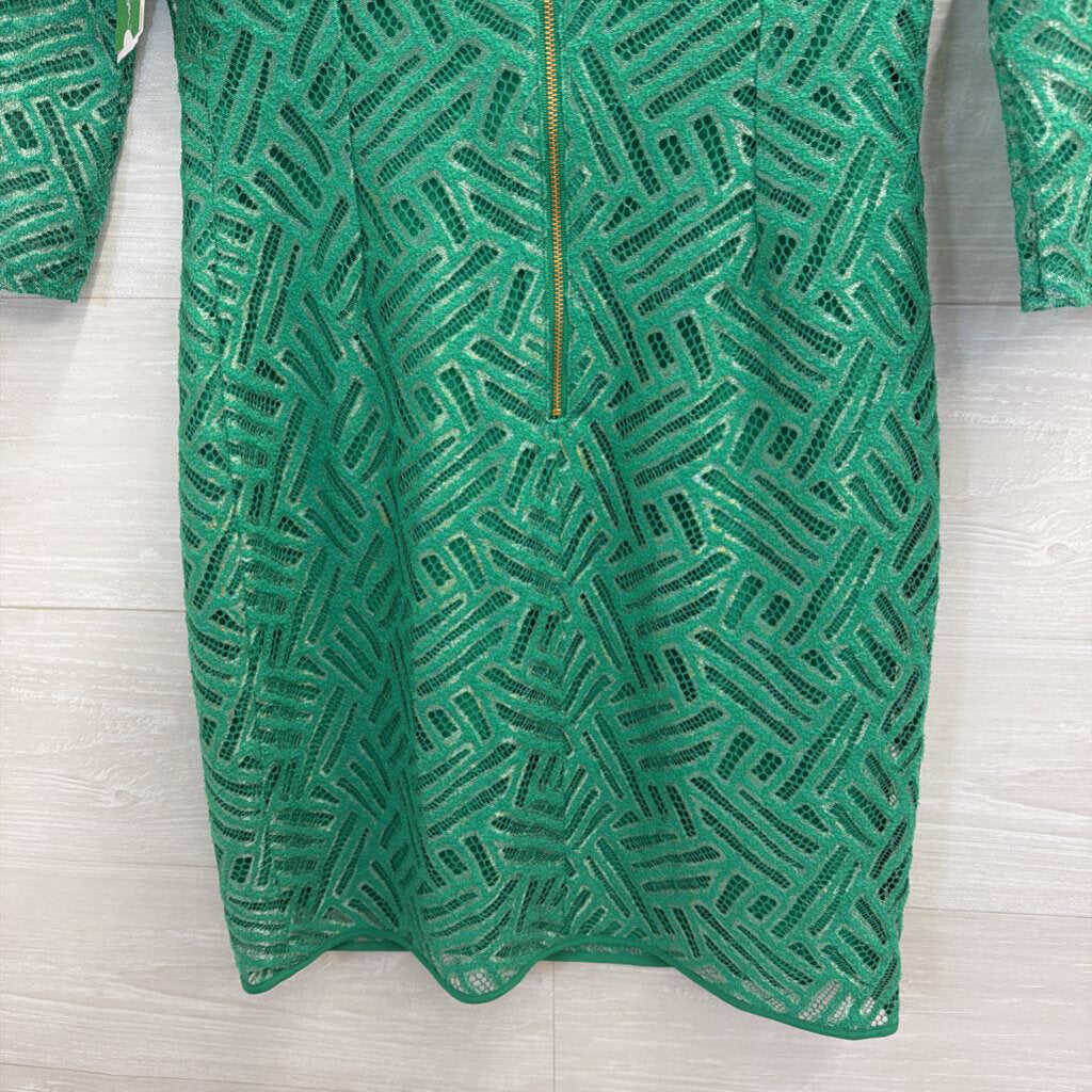 Lilly Pulitzer Green Lace Long Sleeve Camellia Dress 0