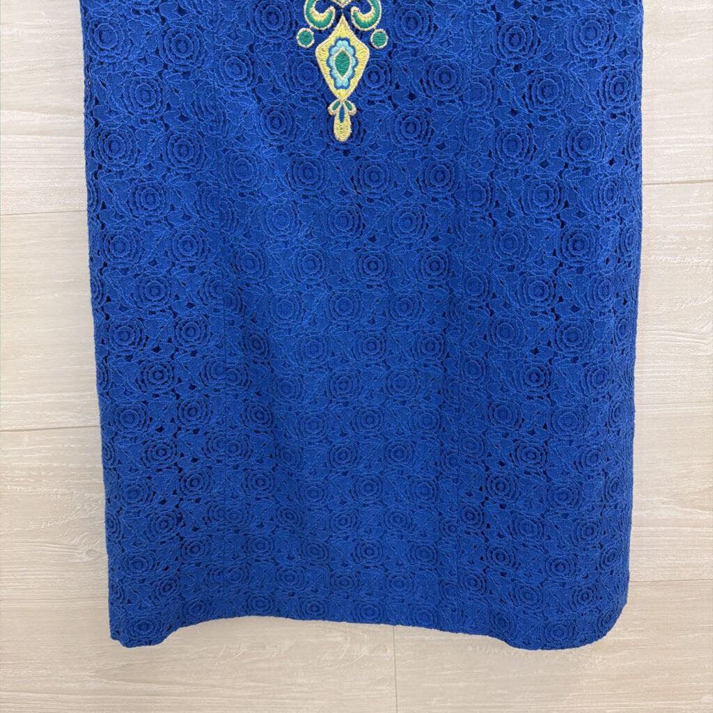 Lilly Pulitzer Blue Lace Valentina Shift Dress 0